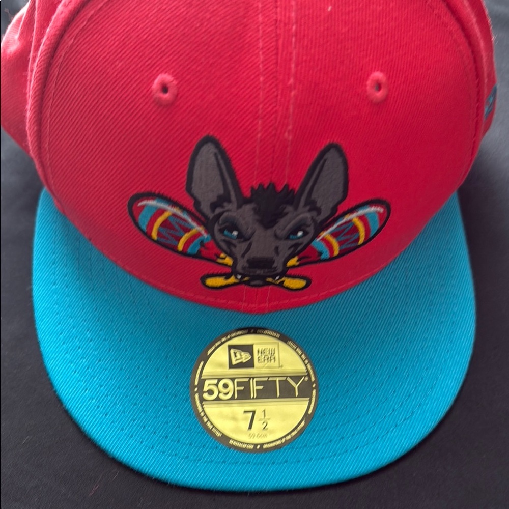 New Era Kids Red and Teal Hat